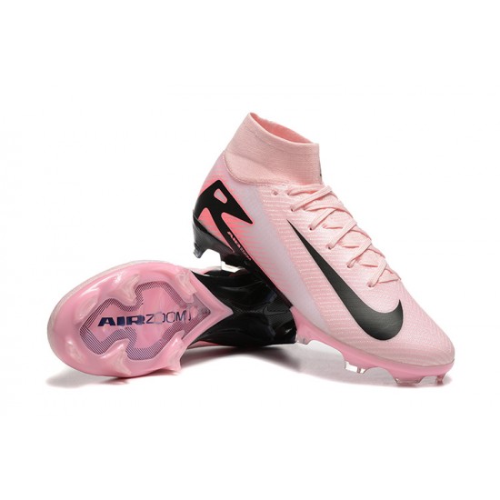 Alta calidad Nike Mercurial Superfly 10 Elite FG Rosa Negro Hombre Zapatos De Futbol