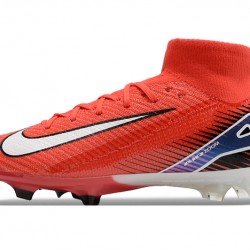 Nike Mercurial Superfly 10 Elite FG Rojo y Blanco Hombre Zapatos De Futbol