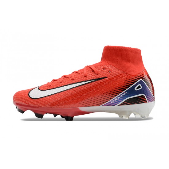 Explorar  Nike Mercurial Superfly 10 Elite FG Rojo y Blanco Hombre Zapatos De Futbol