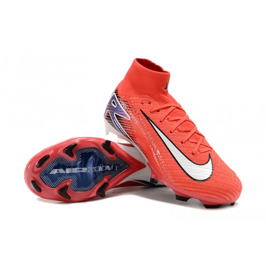 Explorar  Nike Mercurial Superfly 10 Elite FG Rojo y Blanco Hombre Zapatos De Futbol