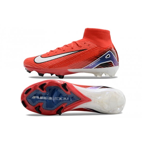 Explorar  Nike Mercurial Superfly 10 Elite FG Rojo y Blanco Hombre Zapatos De Futbol