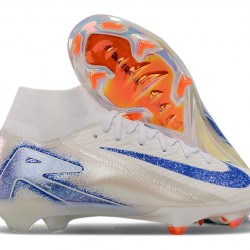 Nike Mercurial Superfly 10 Elite FG Blanco Azul Hombre Zapatos De Futbol