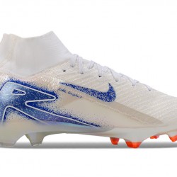 Nike Mercurial Superfly 10 Elite FG Blanco Azul Hombre Zapatos De Futbol