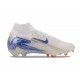 Mejor calidad  Nike Mercurial Superfly 10 Elite FG Blanco Azul Hombre Zapatos De Futbol