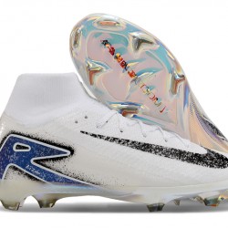 Nike Mercurial Superfly 10 Elite FG Blanco y Azul Hombre Zapatos De Futbol