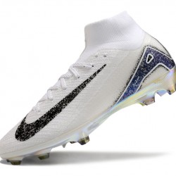 Nike Mercurial Superfly 10 Elite FG Blanco y Azul Hombre Zapatos De Futbol