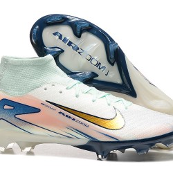 Nike Mercurial Superfly 10 Elite FG Blanco y Oro Hombre Zapatos De Futbol