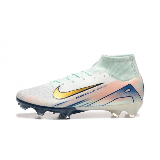 Comprar ahora  Nike Mercurial Superfly 10 Elite FG Blanco y Oro Hombre Zapatos De Futbol
