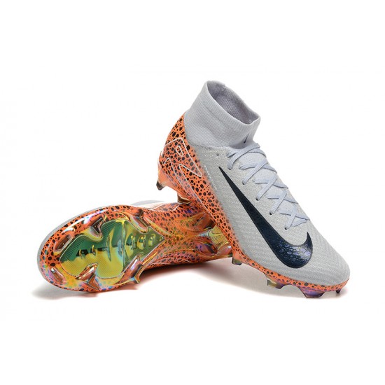 Explorar  Nike Mercurial Superfly 10 Elite FG Blanco y Naranja Hombre Zapatos De Futbol