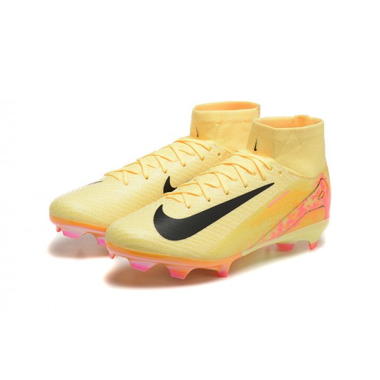 Mejor calidad  Nike Mercurial Superfly 10 Elite FG Amarillo Rosa Hombre Zapatos De Futbol