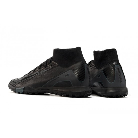 Calidad superior  Nike Mercurial Vapor 16 Elite TF Hombre Negro Zapatos De Futbol