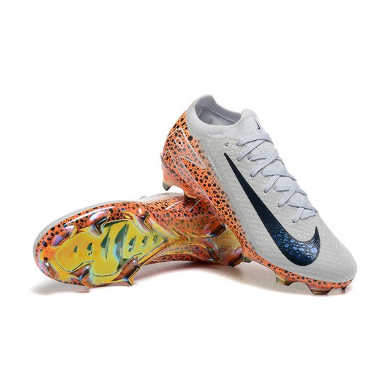 Calidad superior  Nike Mercurial Vapor 16 Elite FG Hombre Blanco y Negro Zapatos De Futbol