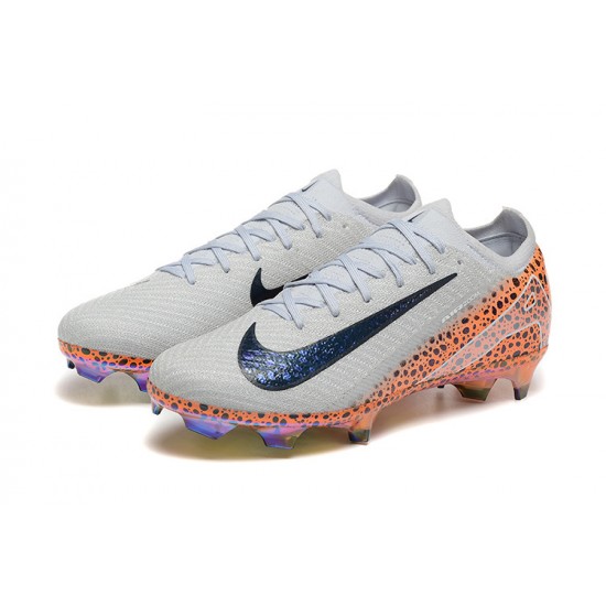 Calidad superior  Nike Mercurial Vapor 16 Elite FG Hombre Blanco y Negro Zapatos De Futbol