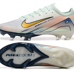 Nike Mercurial Vapor 16 Elite FG Hombre Blanco y Oro Zapatos De Futbol