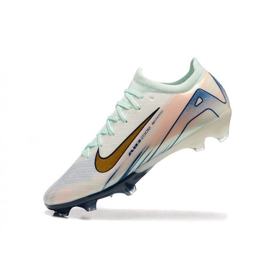 Descubrir  Nike Mercurial Vapor 16 Elite FG Hombre Blanco y Oro Zapatos De Futbol