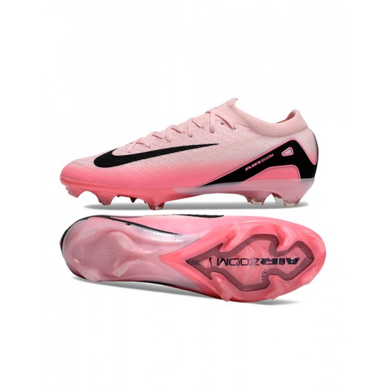 Alta calidad Nike Mercurial Vapor 16 Elite FG Rosa Negro Hombre Zapatos De Futbol