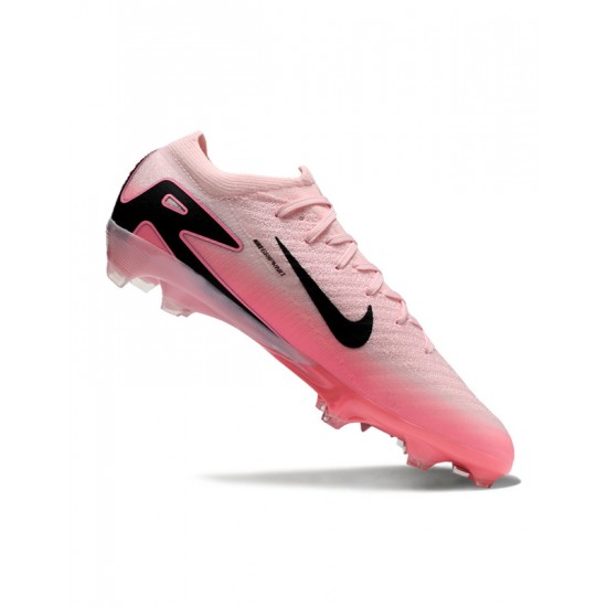 Alta calidad Nike Mercurial Vapor 16 Elite FG Rosa Negro Hombre Zapatos De Futbol