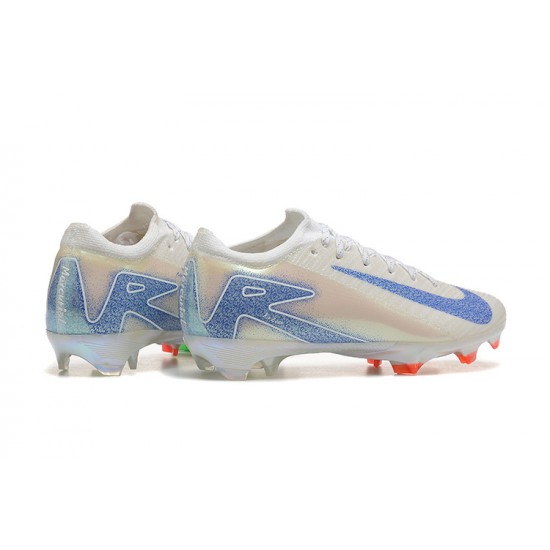 Tienda  Nike Mercurial Vapor 16 Elite FG Blanco y Azul Hombre Zapatos De Futbol
