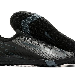 Nike Mercurial Vapor 16 Elite TF Negro y Gris Hombre Zapatos De Futbol