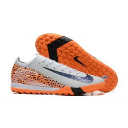 Nike Mercurial Vapor 16 Elite TF Hombre Naranja y Blanco Zapatos De Futbol