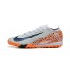 Tienda  Nike Mercurial Vapor 16 Elite TF Hombre Naranja y Blanco Zapatos De Futbol