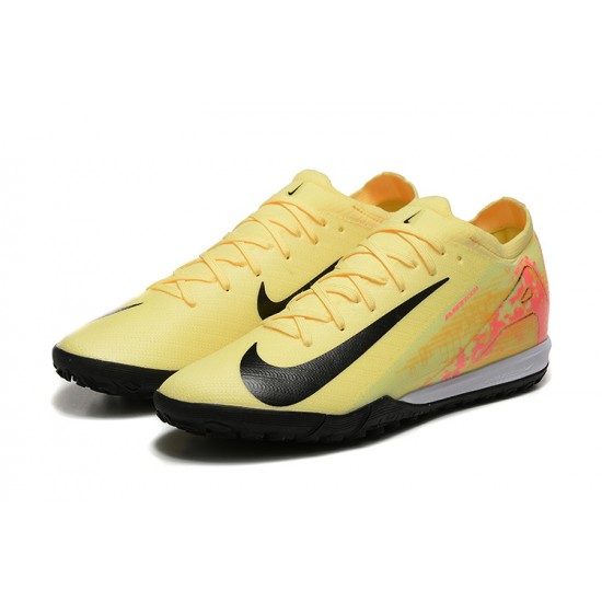 Explorar  Nike Mercurial Vapor 16 Elite TF Hombre Negro Amarillo Zapatos De Futbol