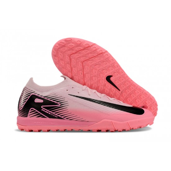 Calidad superior  Nike Mercurial Vapor 16 Elite TF Hombre Negro y Rosa Zapatos De Futbol