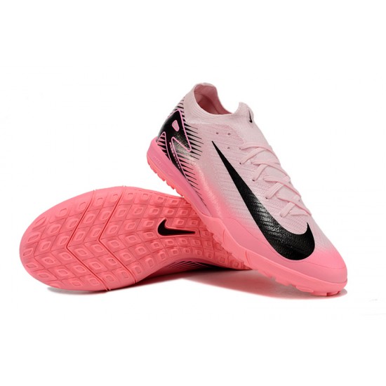 Calidad superior  Nike Mercurial Vapor 16 Elite TF Hombre Negro y Rosa Zapatos De Futbol