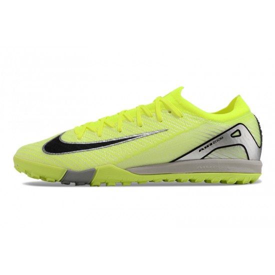 Alta calidad Nike Mercurial Vapor 16 Elite TF Hombre Chartreuse Gris Zapatos De Futbol