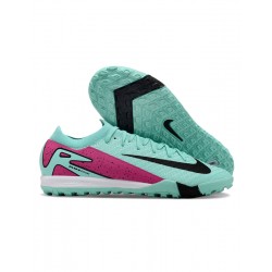 Nike Mercurial Vapor 16 Elite TF Hombre Teal y Negro Zapatos De Futbol