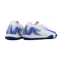 Nike Mercurial Vapor 16 Elite TF Hombre Blanco Azul Zapatos De Futbol