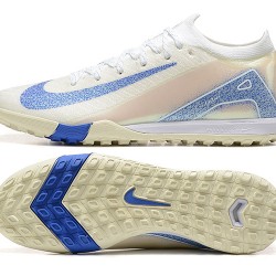 Nike Mercurial Vapor 16 Elite TF Hombre Blanco y Azul Zapatos De Futbol
