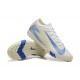 Explorar  Nike Mercurial Vapor 16 Elite TF Hombre Blanco y Azul Zapatos De Futbol