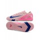 Alta calidad Nike Mercurial Vapor 16 Elite TF Rosa Azul Hombre Zapatos De Futbol