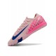 Alta calidad Nike Mercurial Vapor 16 Elite TF Rosa Azul Hombre Zapatos De Futbol