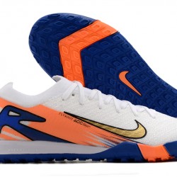 Nike Mercurial Vapor 16 Elite TF Blanco Azul Hombre Zapatos De Futbol