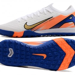 Nike Mercurial Vapor 16 Elite TF Blanco Azul Hombre Zapatos De Futbol