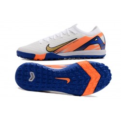 Nike Mercurial Vapor 16 Elite TF Blanco Azul Hombre Zapatos De Futbol