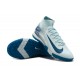 Mejor calidad  Nike Mercurial Superfly 10 Elite TF Azul Blanco Hombre Zapatos De Futbol