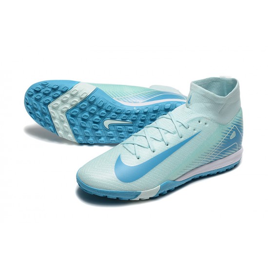 Explorar  Nike Mercurial Superfly 10 Elite TF Ltblue Blanco Hombre Zapatos De Futbol