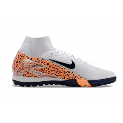 Nike Mercurial Superfly 10 Elite TF Blanco Naranja Zapatos De Futbol