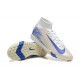Comprar ahora  Nike Mercurial Superfly 10 Elite TF Blanco y Azul Zapatos De Futbol