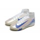Comprar ahora  Nike Mercurial Superfly 10 Elite TF Blanco y Azul Zapatos De Futbol