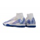 Tienda  Nike Mercurial Superfly 10 Elite TF Blanco ang Azul Zapatos De Futbol