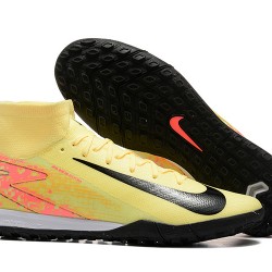 Nike Mercurial Superfly 10 Elite TF Yelleow Negro Hombre Zapatos De Futbol