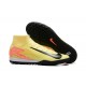Comprar  Nike Mercurial Superfly 10 Elite TF Yelleow Negro Hombre Zapatos De Futbol