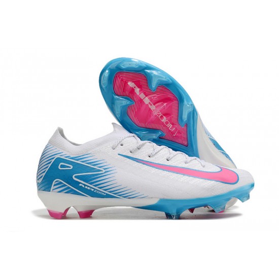 Mejor calidad  Hombre/Mujer Nike Mercurial Vapor 16 Elite FG Azul Blanco Zapatos De Futbol