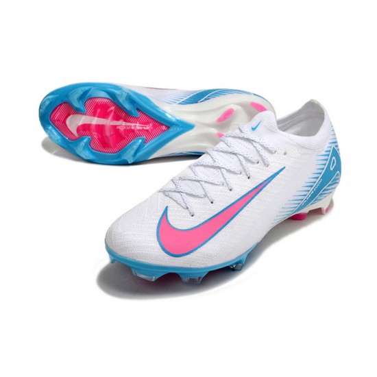 Mejor calidad  Hombre/Mujer Nike Mercurial Vapor 16 Elite FG Azul Blanco Zapatos De Futbol