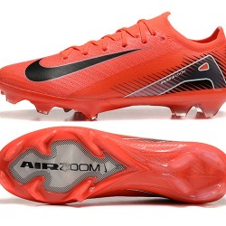 Hombre/Mujer Nike Mercurial Vapor 16 Elite FG Rojo y Negro Zapatos De Futbol