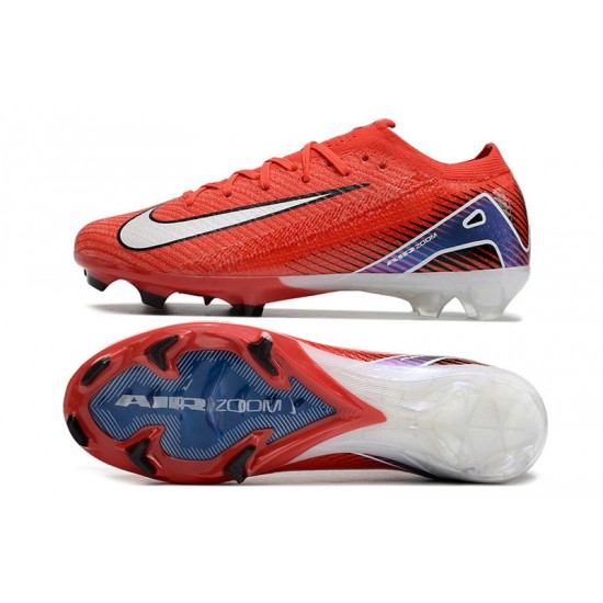 Tienda  Hombre/Mujer Nike Mercurial Vapor 16 Elite FG Rojo y Blanco Zapatos De Futbol